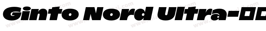 Ginto Nord Ultra字体转换